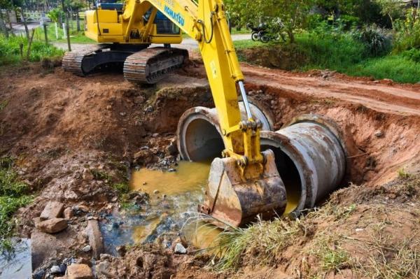 Prefeitura de Cajamar inicia obras em redes de drenagem no bairro km 41,5