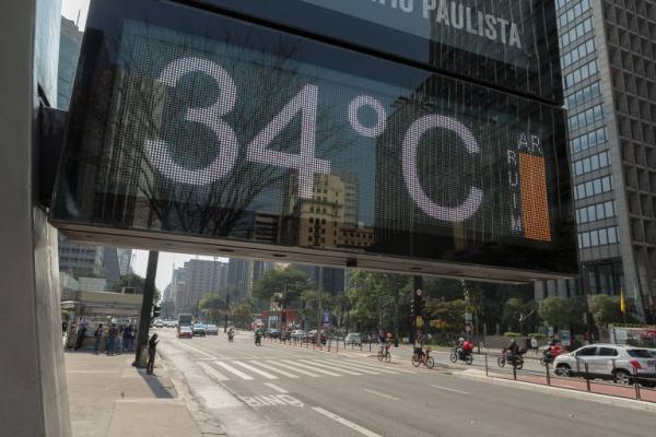 Cidade de SP tem temperatura mais alta do verão pelo 2º dia seguido