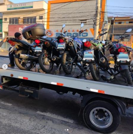 GCM de Cajamar realiza apreensão de motocicletas no Polvilho