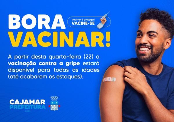 CAJAMAR: Vacina contra gripe é liberada para todas as idades