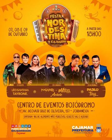 Festa Nordestina de Cajamar acontece nos dias 07, 08 e 09 de outubro