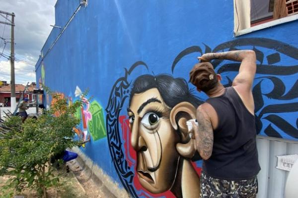 Projeto Educa Grafite leva arte às ruas de Jordanésia