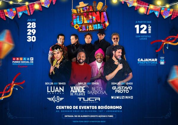 Cajamar terá três dias de Festa Julina com muitos shows