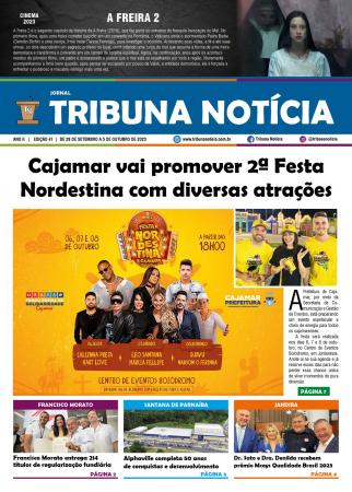 Já está disponível a nova edição Jornal Tribuna Notícia