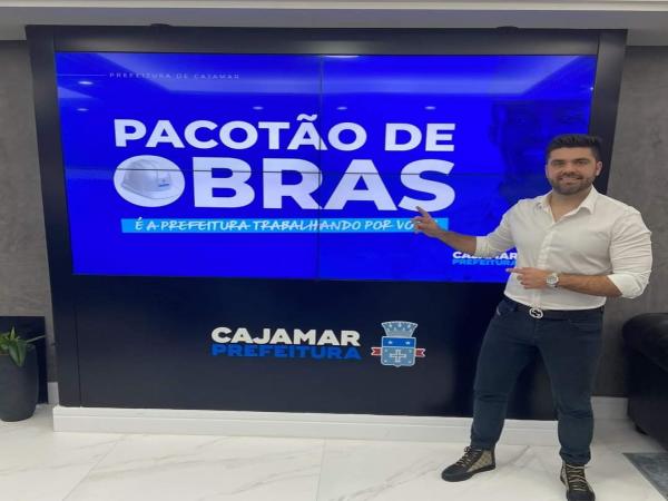 Prefeito Danilo Joan anuncia pacote de 65 obras em comemoração ao aniversário de Cajamar