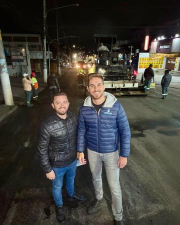 Prefeitura de Cajamar inicia segunda fase do recapeamento da Avenida Tenente Marques