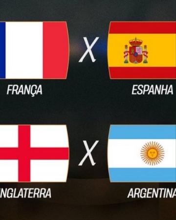 Semifinais da Copa do Mundo prometem equilíbrio entre gigantes do futebol